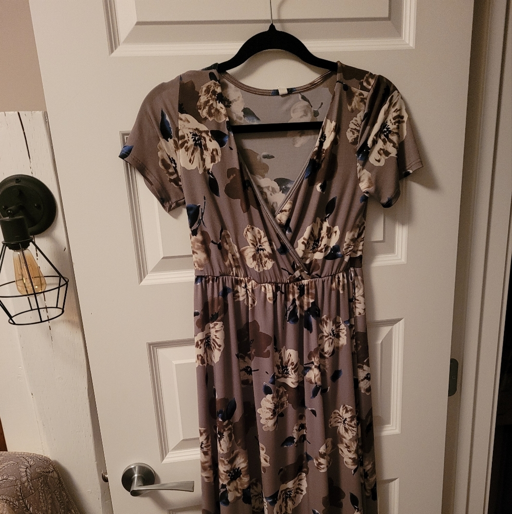 Pink blush nursing dress